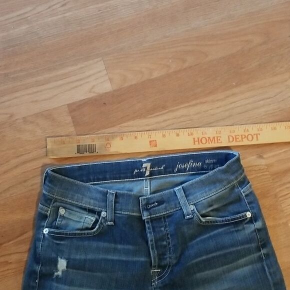 7 For All Mankind  Women’s Jeans 24 destress - Picture 7 of 11
